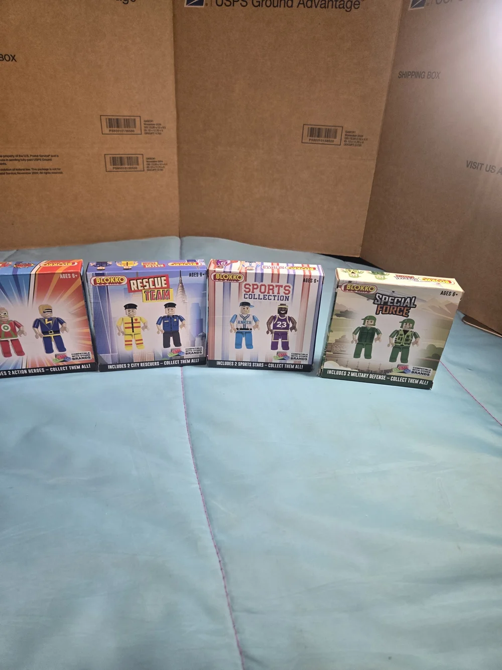 Blokko Like Block Tech Figures Lot of 4 Boxes = 8 figures NEW In Box